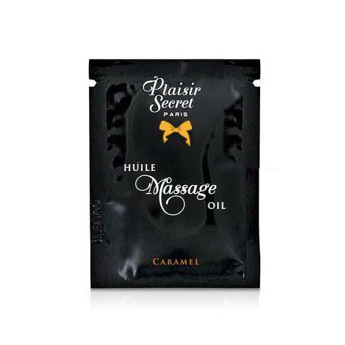 Пробник масажної олії Plaisirs Secrets Caramel 3 мл (SO1210) - фото 1