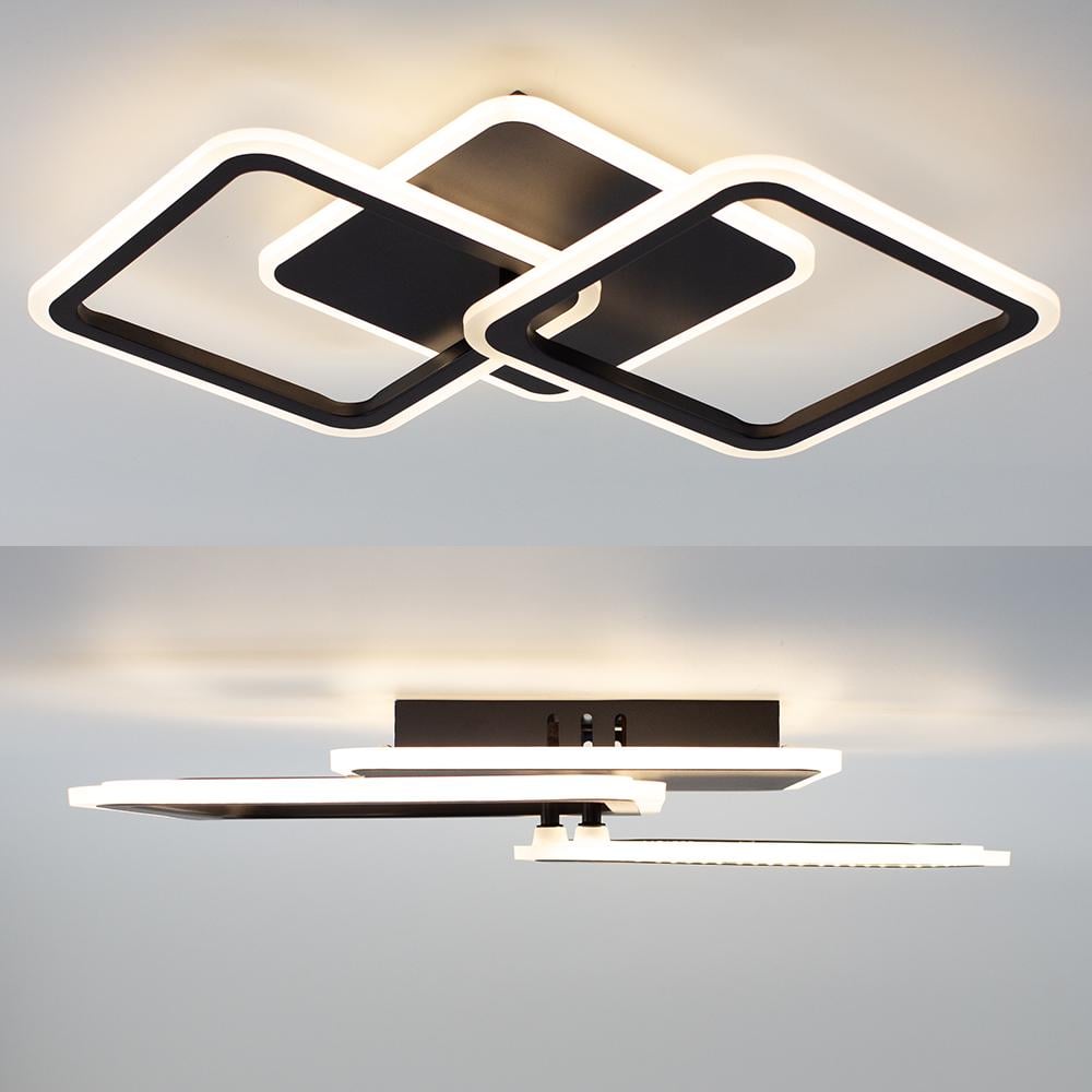 Люстра светодиодная MOKA 3S 62 Вт 550x310x72 мм Черный - фото 3