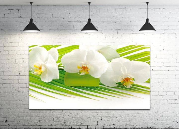 Картина на холсте DK Белые орхидеи 50х100 см (DKP4560-c927)