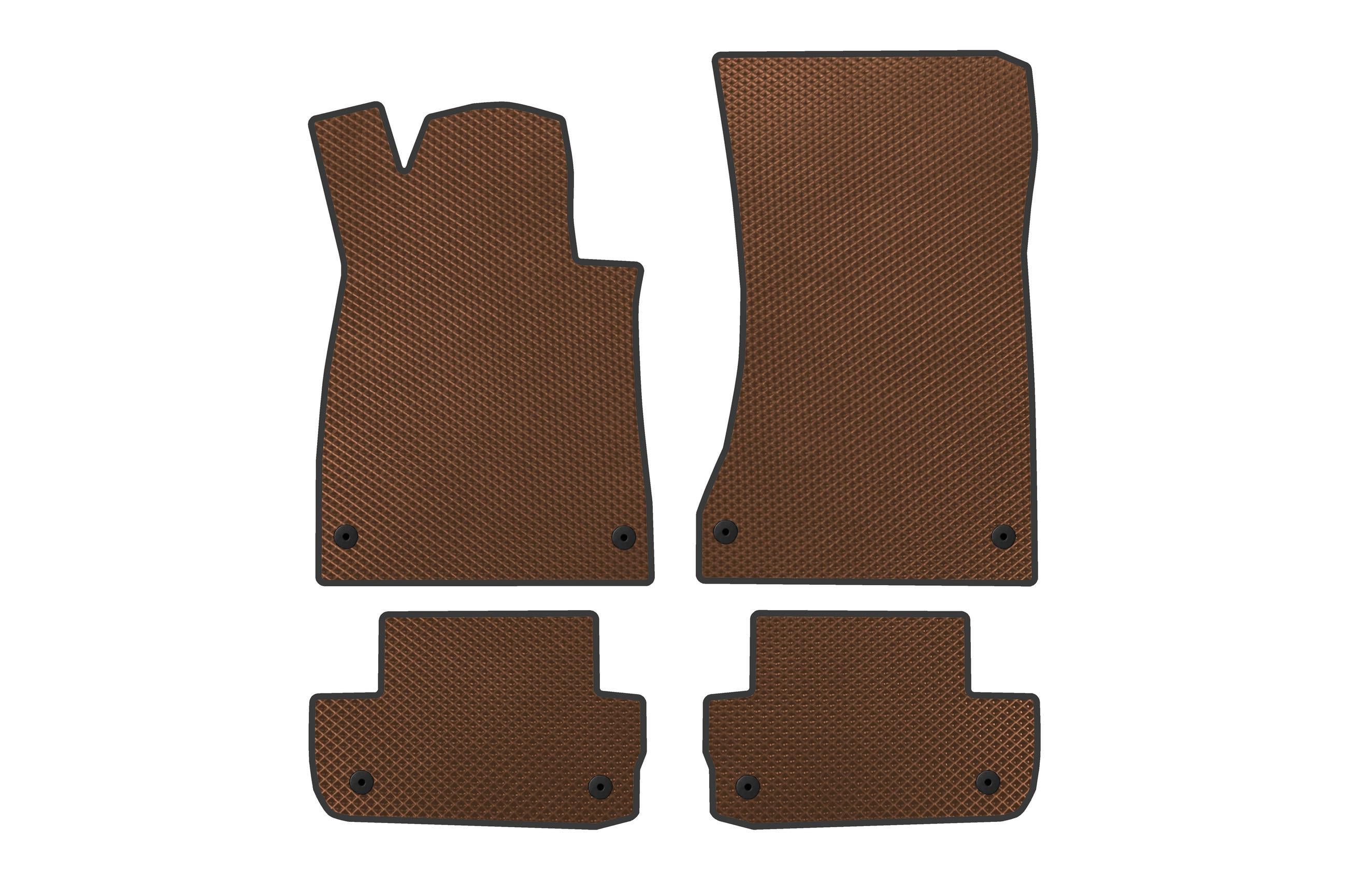 Коврики в автомобиль Digital Designs 2017-2020 для Mercedes S-class C217 Coupe 2014-2020 гг. этилвинилацетат Коричневый  (183558)