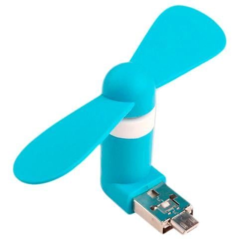Вентилятор мини USB + MicroUSB для смартфона Android Power Bank Вентилятор мини USB + MicroUSB для смартфона Android Power Bank