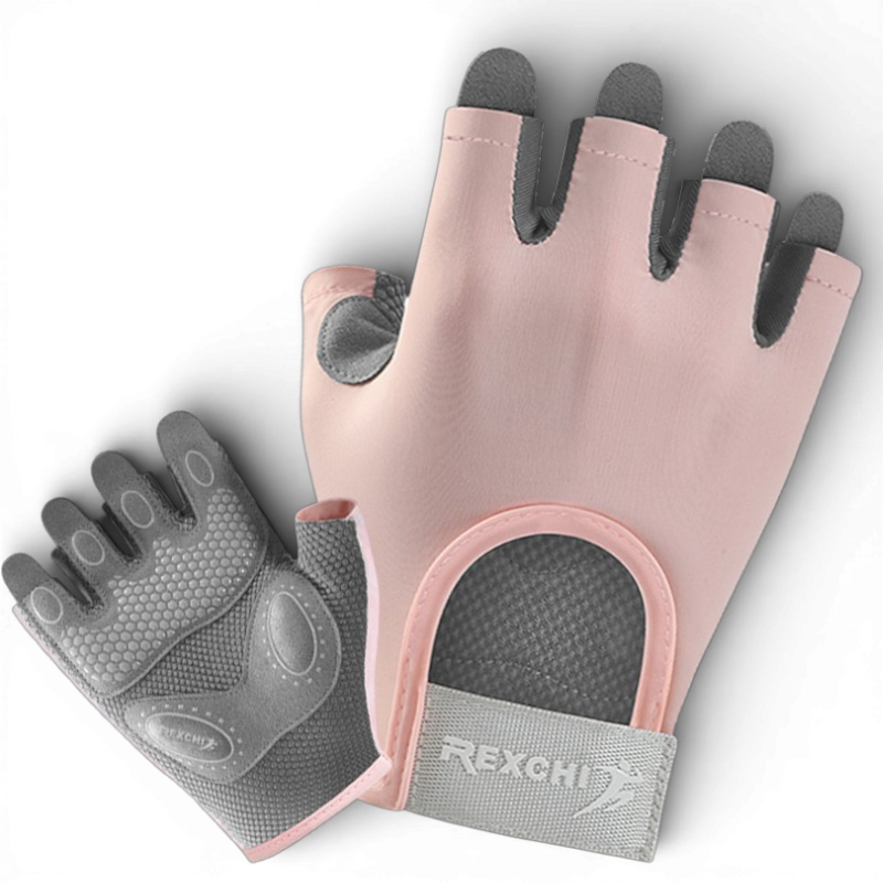 Перчатки для спорта M Розовый (66_3_M_2С)