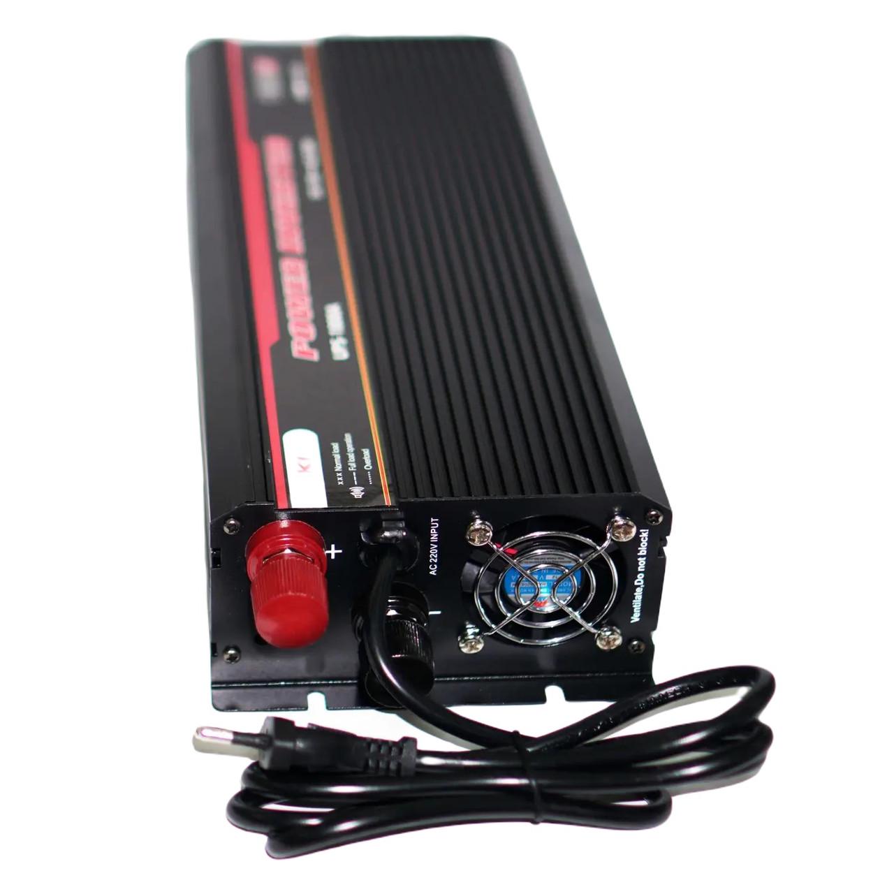 Преобразователь напряжения инвертор UKC UPS-1800A 1800W DC/AC 12V-230V с зарядкой Black (3_05062) - фото 5 Преобразователь напряжения инвертор UKC UPS-1800A 1800W DC/AC 12V-230V с зарядкой Black (3_05062) - фото 5