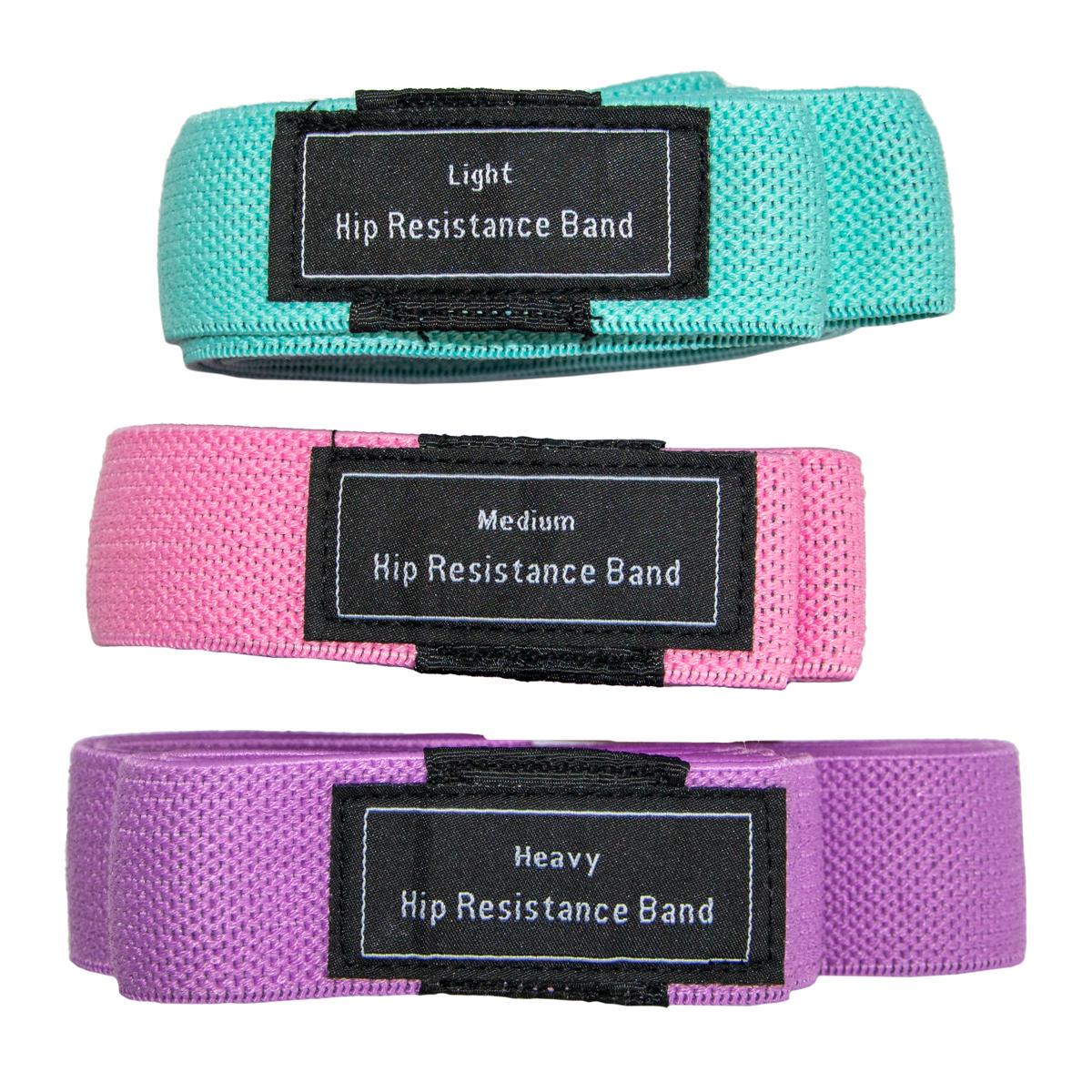 Резинки для фитнеса тканевые Hip resistance band 3 шт. Черный (1010147-Other)