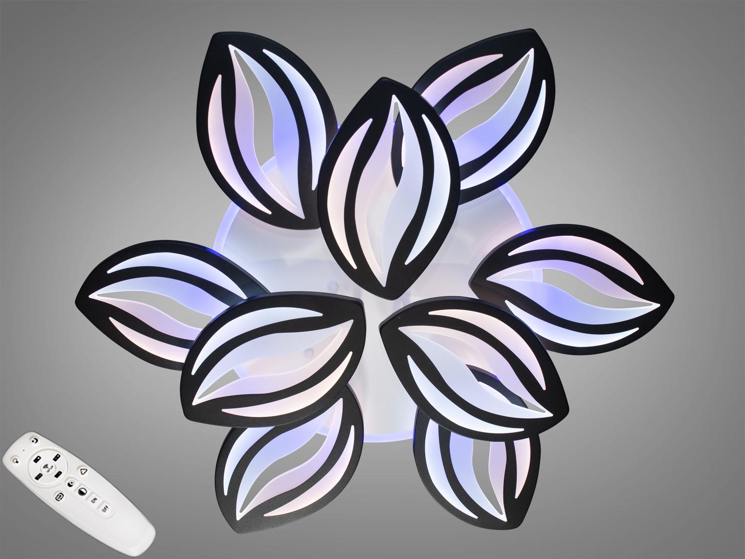 Люстра LED потолочная Diasha с димером 145W Черный (8092/6+3BK 3col dim) Люстра LED потолочная Diasha с димером 145W Черный (8092/6+3BK 3col dim)