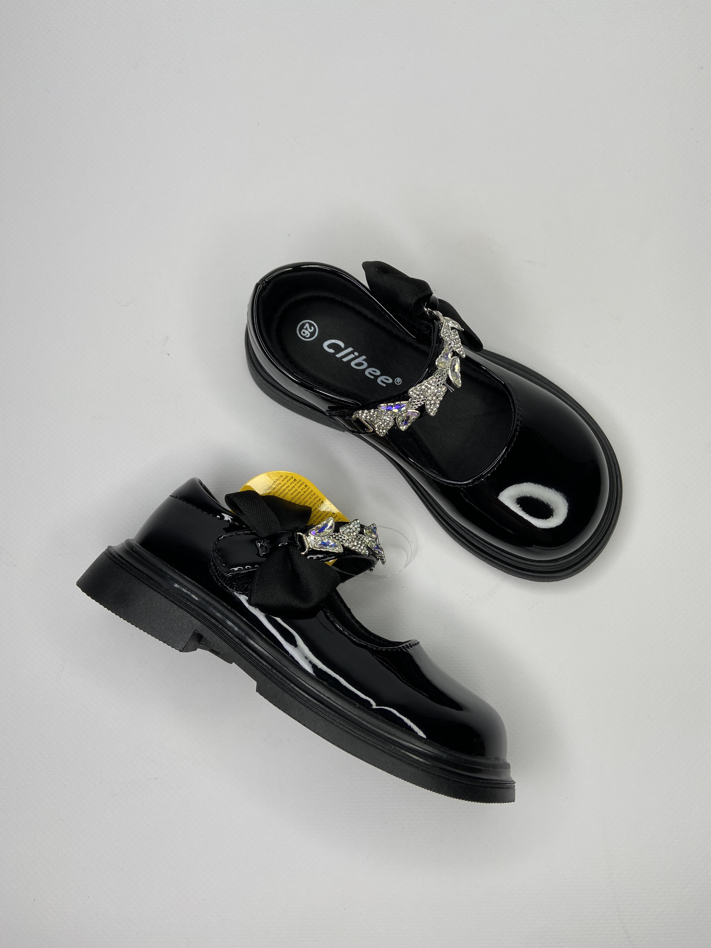 Туфлі дитячі Clibee 432111 для дівчинки р. 28 17,4 см Чорний (24321108) - фото 4 Туфлі дитячі Clibee 432111 для дівчинки р. 28 17,4 см Чорний (24321108) - фото 4