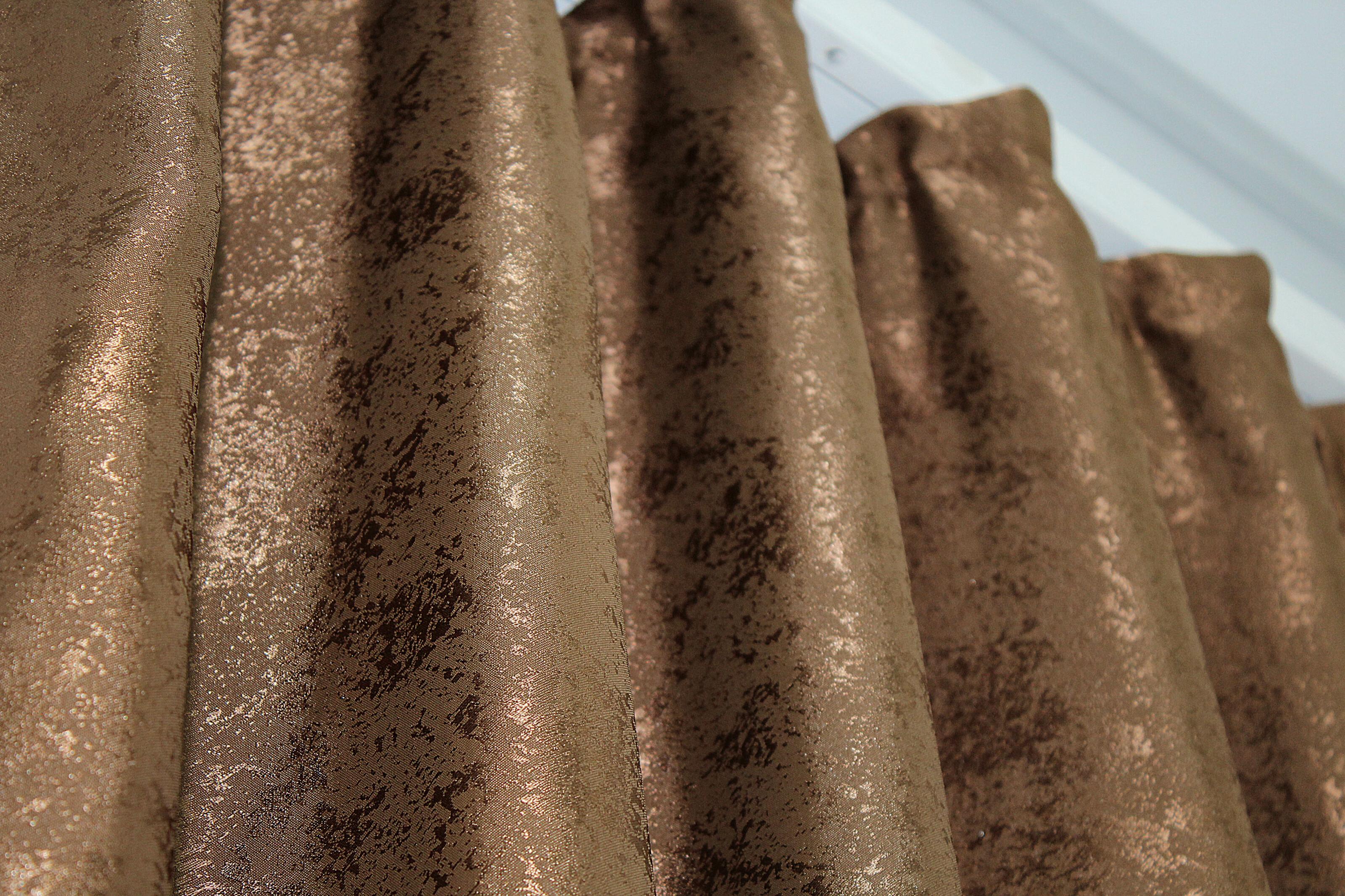 Комплект штор VR-Textil Мармур Al1 № 660ш жакард 150х270 см 2 шт. Коричневий (30-429) - фото 6 Комплект штор VR-Textil Мармур Al1 № 660ш жакард 150х270 см 2 шт. Коричневий (30-429) - фото 6