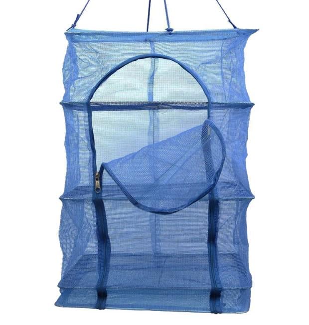 Сетка-сушилка подвесная для рыбы/грибов/овощей/фруктов/мяса бытовая 35х35х65 см (М71-2025)