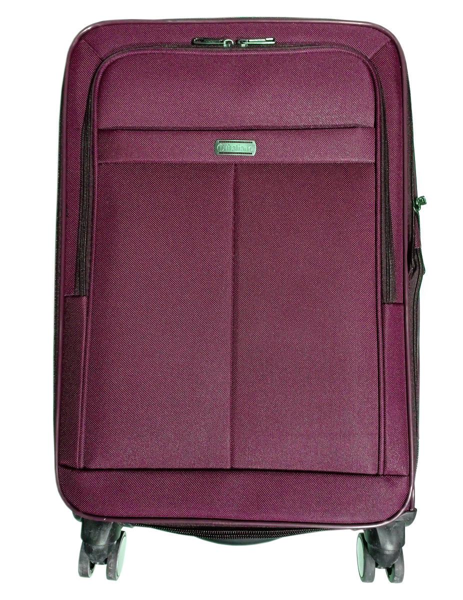 Чемодан тканевый ITALIANO 26A средний 4 колеса Фиолетовый (Mt00026)