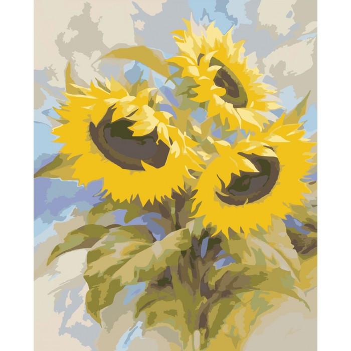 Картина по номерам Идейка Подсолнухи КНО2058 40х50 см