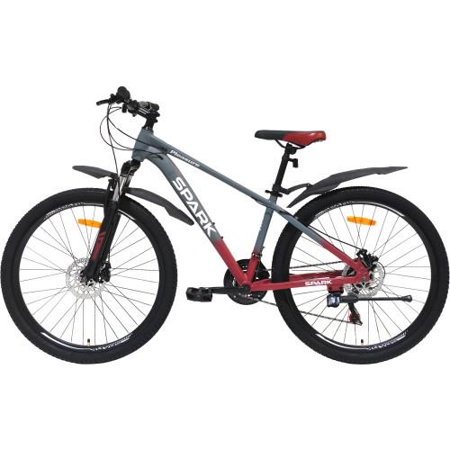 Велосипед Spark PLEASURE колеса 27,5"/алюминиевая рама 15" Серо-темно-красный (26351945) - фото 3 Велосипед Spark PLEASURE колеса 27,5"/алюминиевая рама 15" Серо-темно-красный (26351945) - фото 3