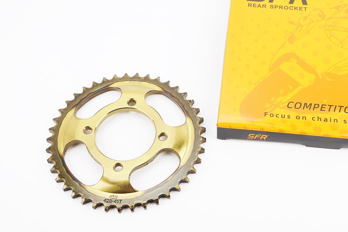 Зірка задня до мотоцикла Viper-Zongshen FXd 125 Viper F5 428-41T загартована d 64 мм міжболтова відстань 80 мм отвори 8,7 мм (997816)