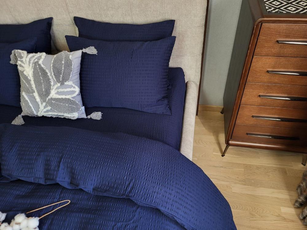 Комплект постільної білизни Кіс S3025 сатин Premium Gofre євро/наволочки 50х70/70х70 см (6434) - фото 3 Комплект постільної білизни Кіс S3025 сатин Premium Gofre євро/наволочки 50х70/70х70 см (6434) - фото 3