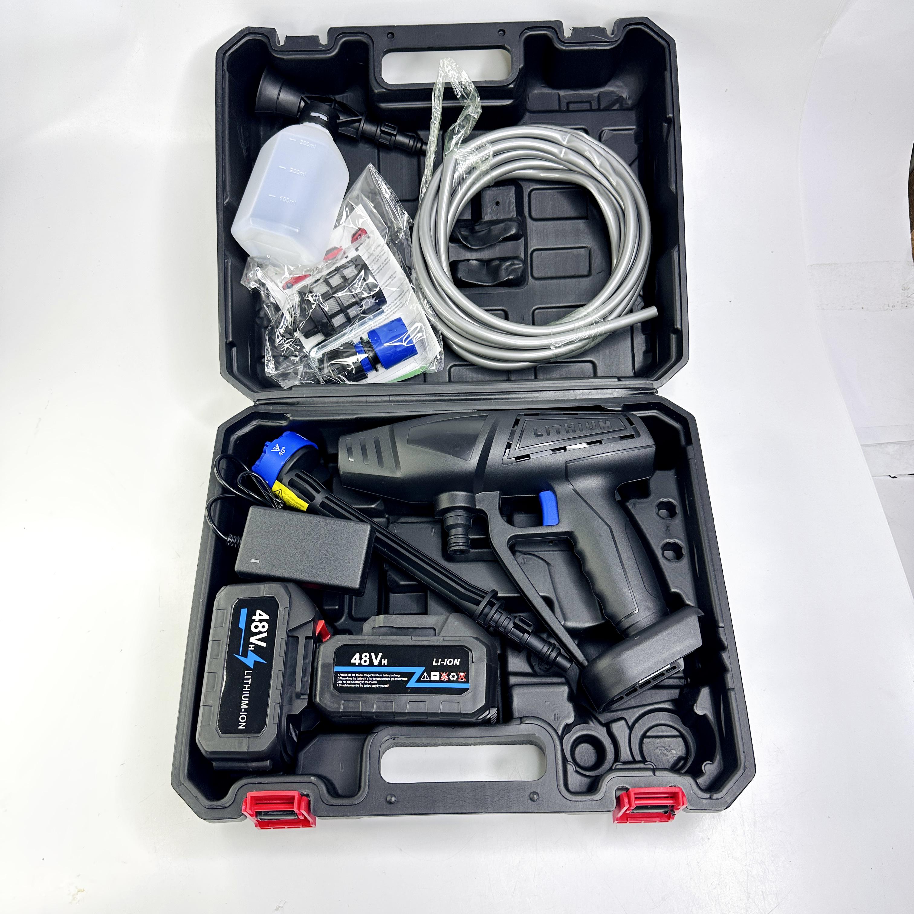 Мийка високого тиску для авто з 2 акумуляторами в кейсі (MLD-11-Blue/Black) - фото 12