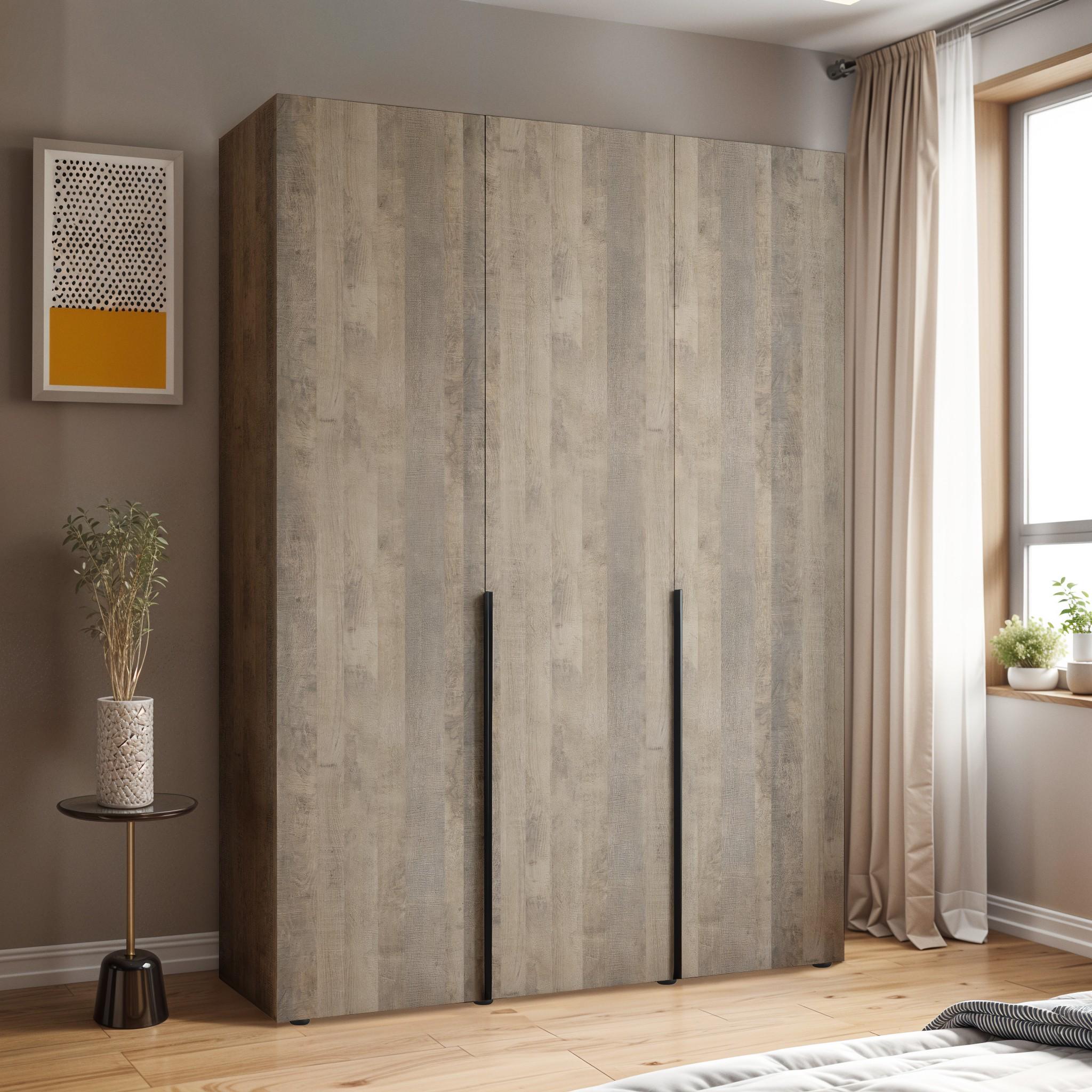 Шафа зі штангою та полицями ST-0027 1800х520х2200 мм Дуб Гранж Пісочний - фото 1 Шафа зі штангою та полицями ST-0027 1800х520х2200 мм Дуб Гранж Пісочний - фото 1