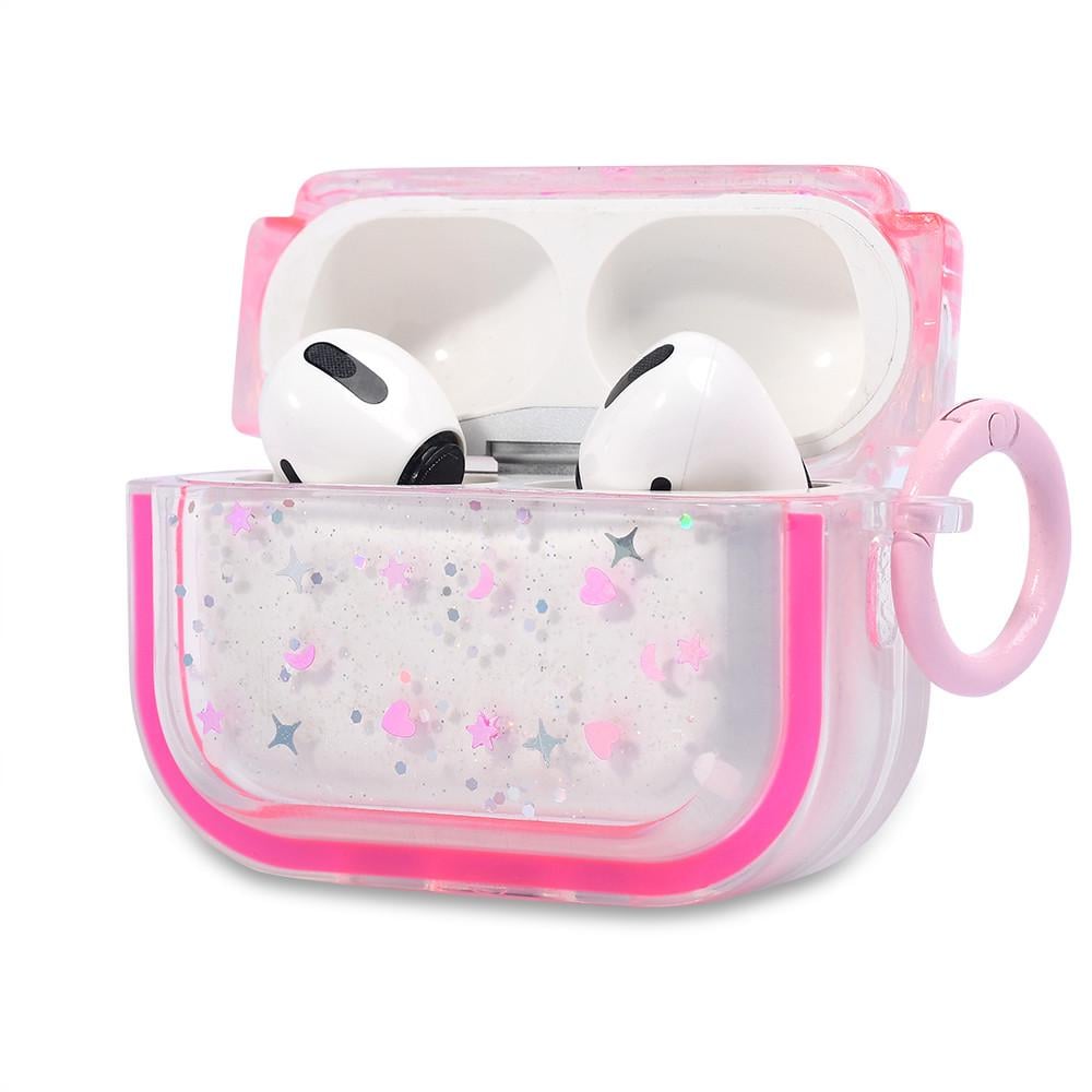 Чохол для навушників Airpods Pro 2 Case Clear Pink With Ring