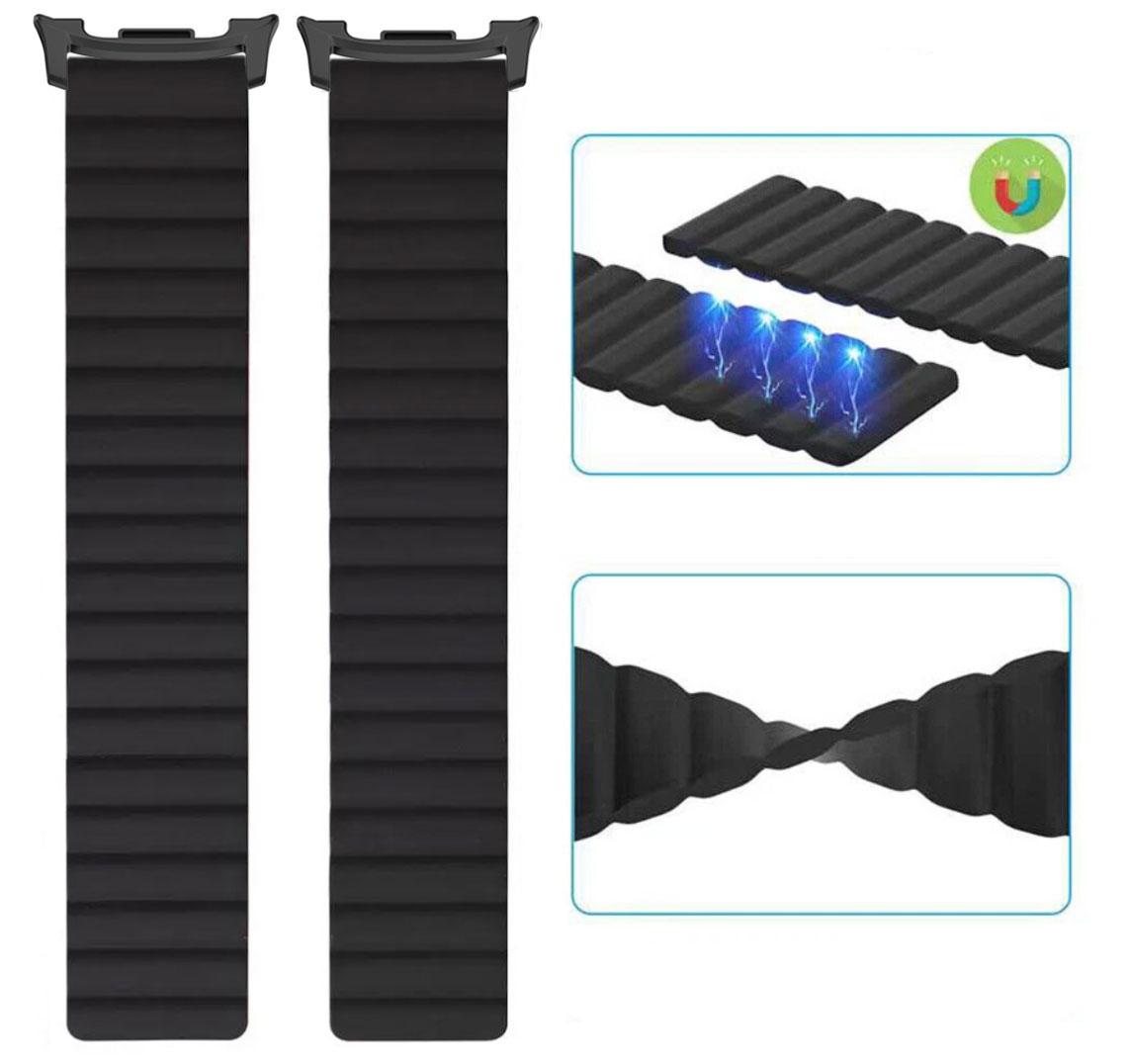 Ремешок Primolux Magnet для часов Samsung Galaxy Watch 8 46 мм/44 мм/40 мм Black (2776858732) - фото 4 Ремешок Primolux Magnet для часов Samsung Galaxy Watch 8 46 мм/44 мм/40 мм Black (2776858732) - фото 4