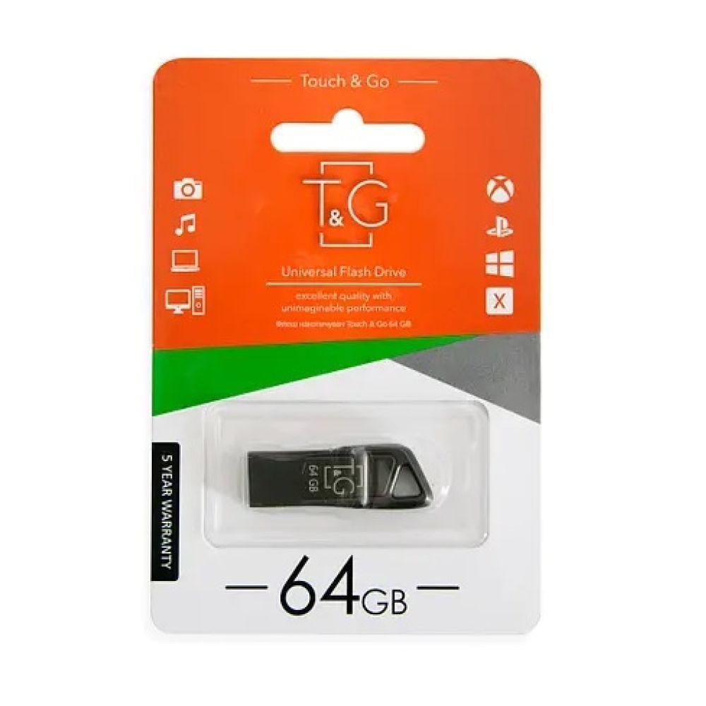 Флеш-пам'ять USB T&G Metal 114 3.0 64 Гб Чорний (3001624248)