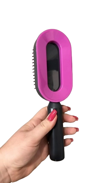 Щетка для волос массажная 3D 255х75х55 мм Фиолетовый (11165) - фото 2