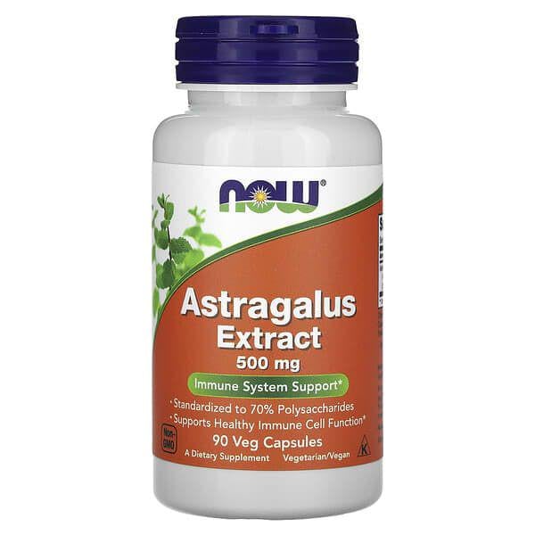 Екстракт астрагалу NOW ASTRAGALUS 70% EXT 500MG 90 капс. (НФ-00001893)