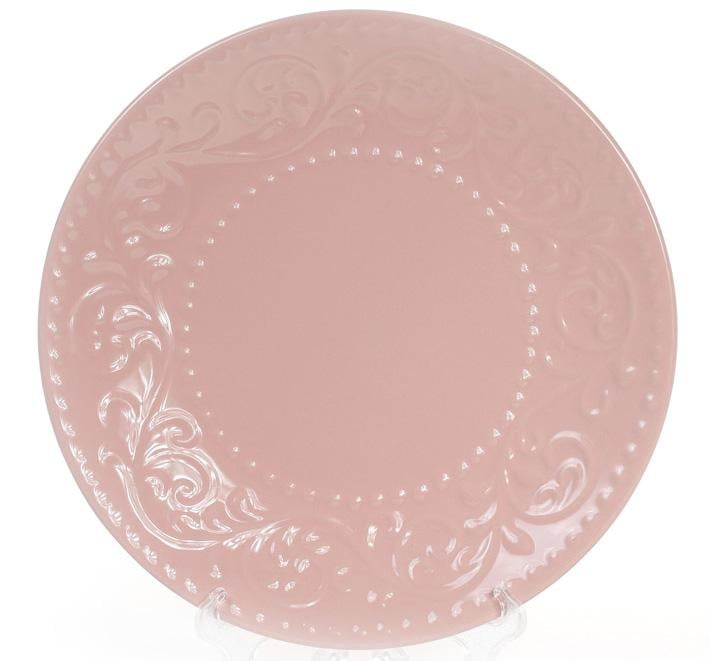 Набор десертных тарелок Leeds Ceramics Ø 21,5 см каменная керамика 6 шт. Розовый (BD-931-194)
