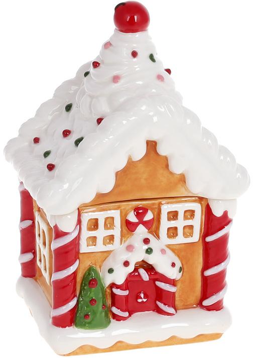 Банка для сладостей Пряничная Сказка Домик 10х7х15 см 170 мл керамика (BD-923-255)