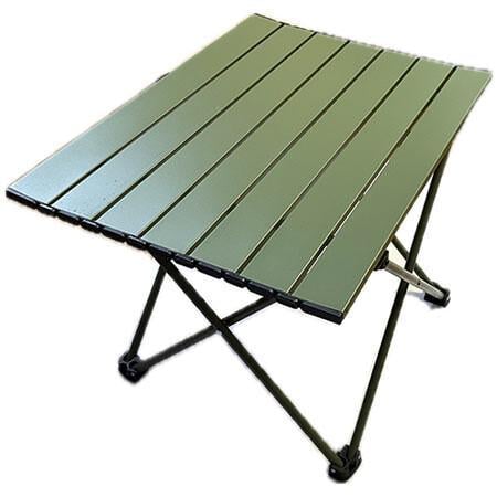 Стіл туристичний, алюміній 43х40х41 см Зелений - фото 1 Стіл туристичний, алюміній 43х40х41 см Зелений - фото 1