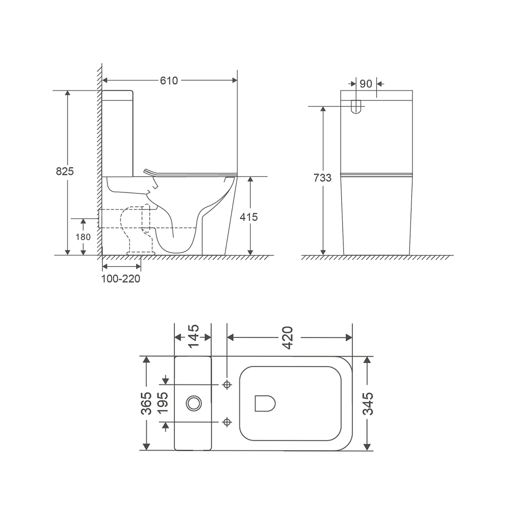 Унитаз напольный Qtap QT17222175AUQ1W TERN ULTRA QUIET 610х365х825 мм 3/7 л Белый (SD00051948) - фото 10