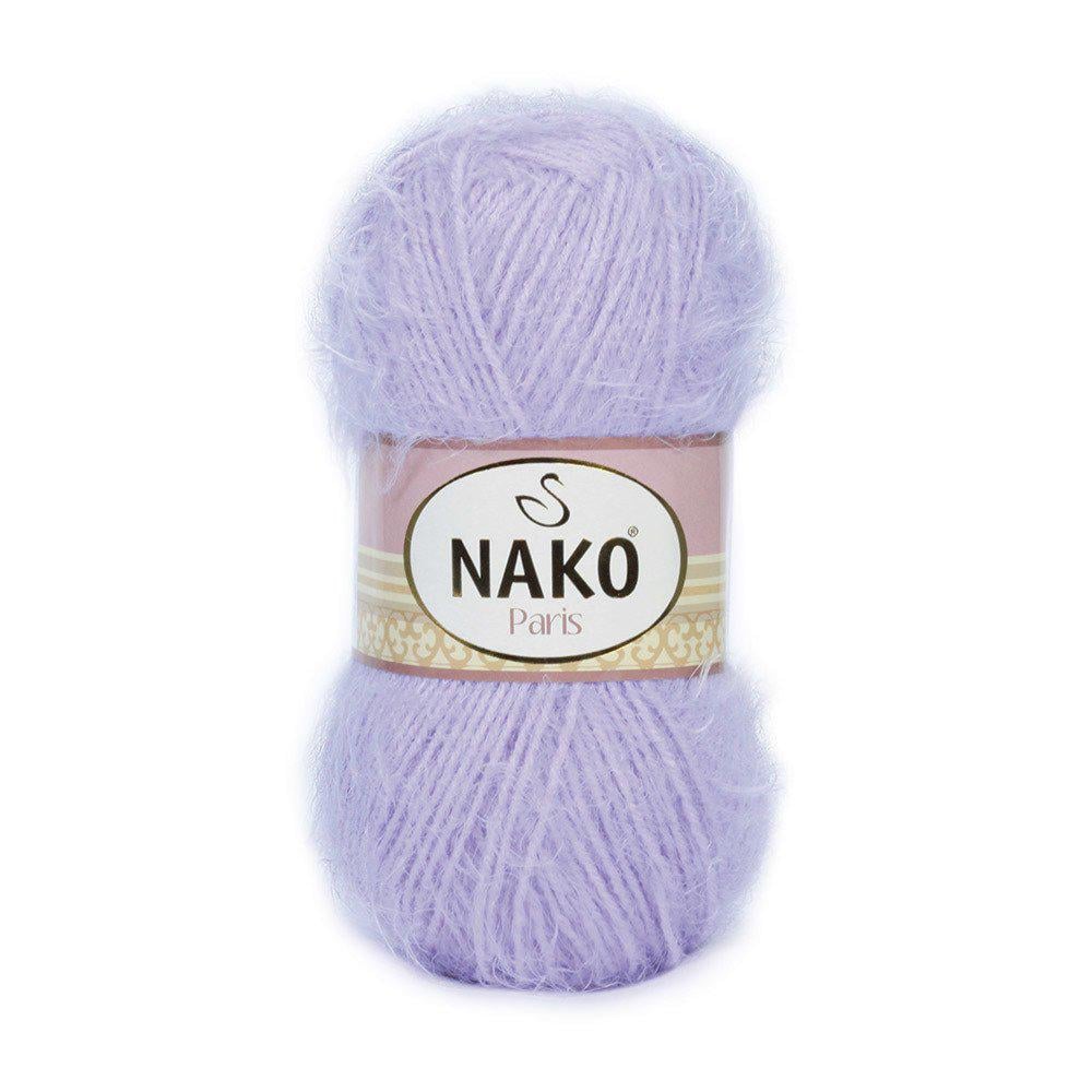 Пряжа Nako Paris 4862 лиловая (2877)