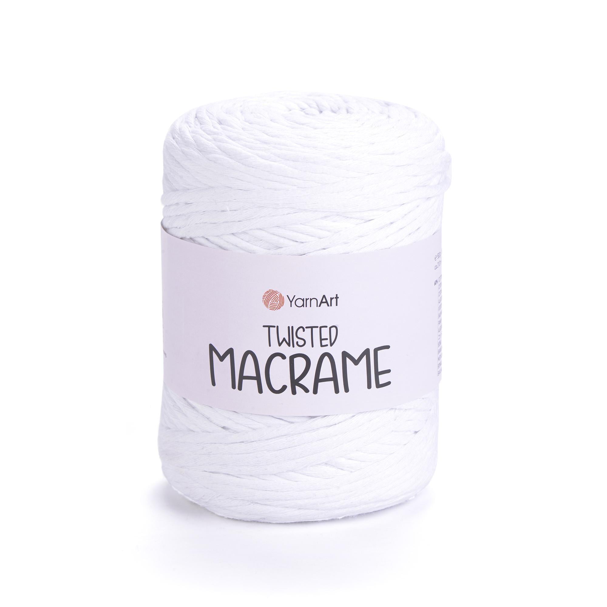 Шпагат для макраме Twisted Macrame 4 мм 500 г Белый №751