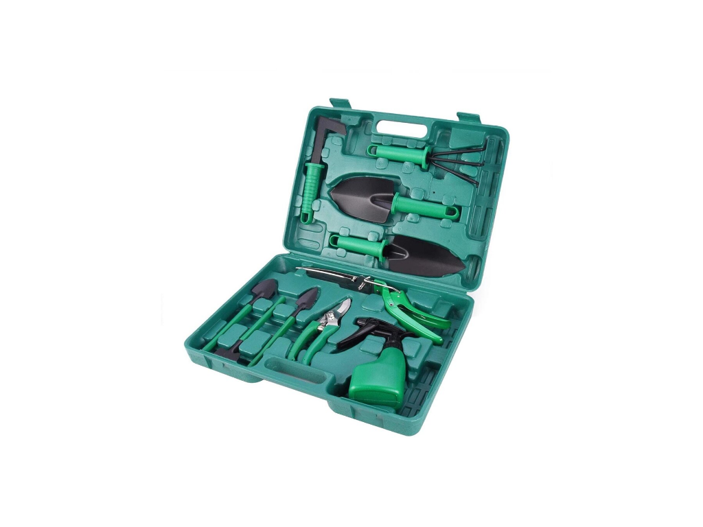 Набір садового інструменту в валізі 10 шт. (23676477) - фото 2