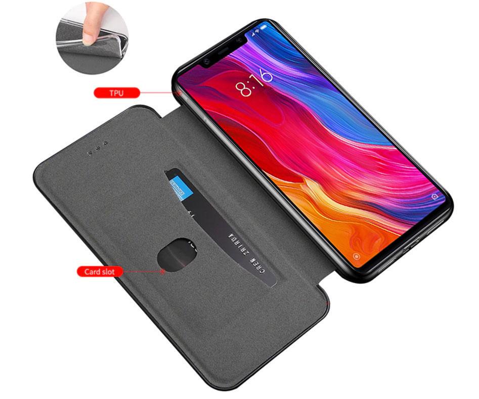 Чехол-книжка Primolux Besus для смартфона Xiaomi Mi 8 SE Black - фото 2