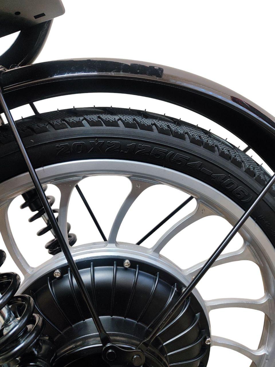 Електровелосипед MINAKO PRO двомісний з кошиком PASS-система 48V 19 Ah 800W Чорний (24836024) - фото 9