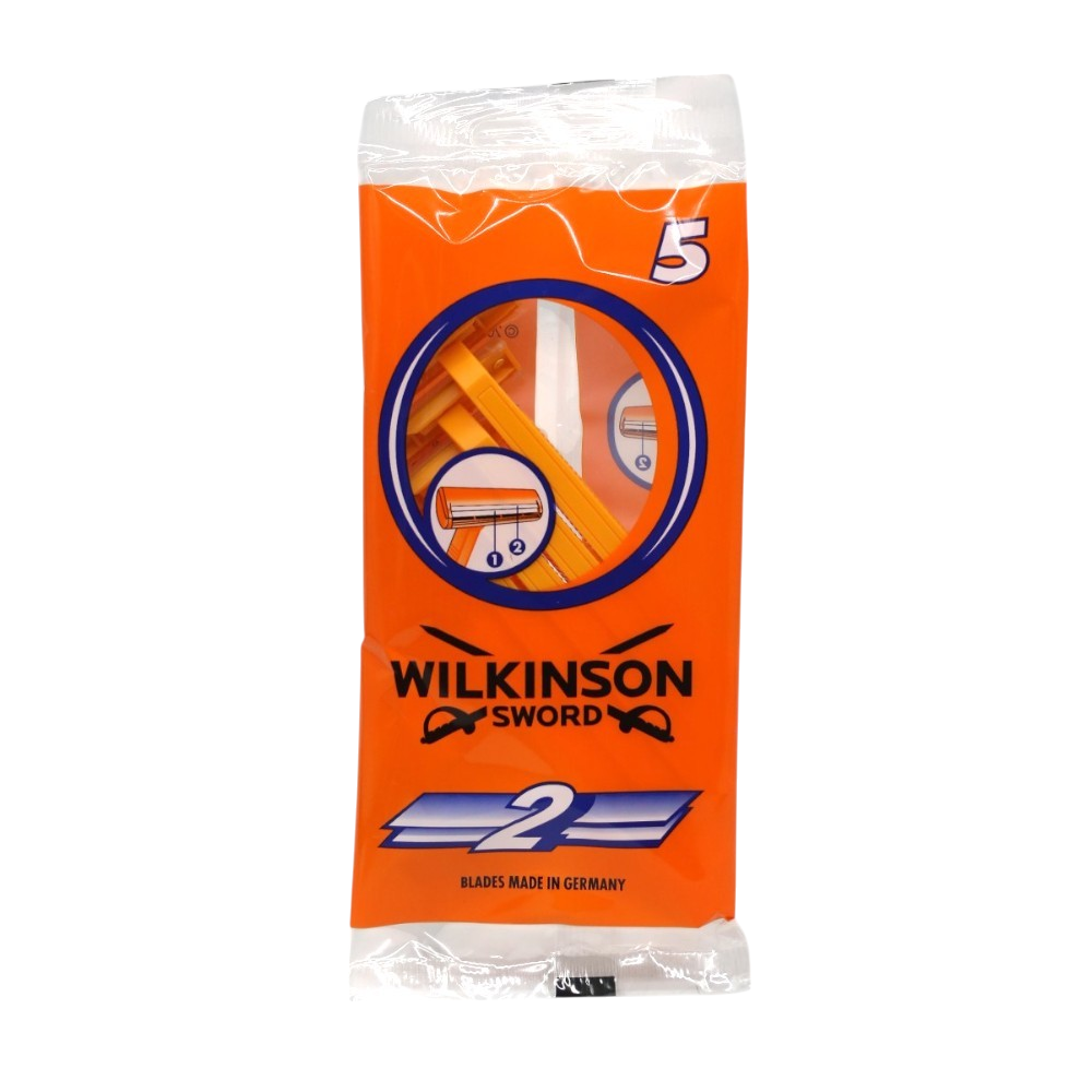 Бритвы одноразовые мужские Wilkinson Sword 2 лезвия 5 шт. (НФ-00008871)