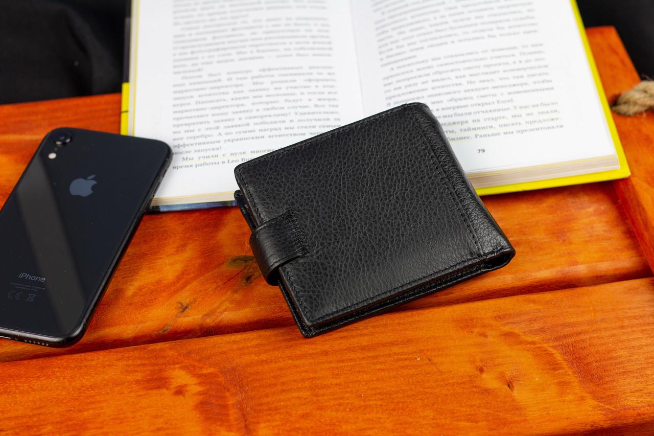 Портмоне мужское портмоне ST Leather из натуральной кожи с фиксацией Черный (ST103) - фото 10 Портмоне мужское портмоне ST Leather из натуральной кожи с фиксацией Черный (ST103) - фото 10