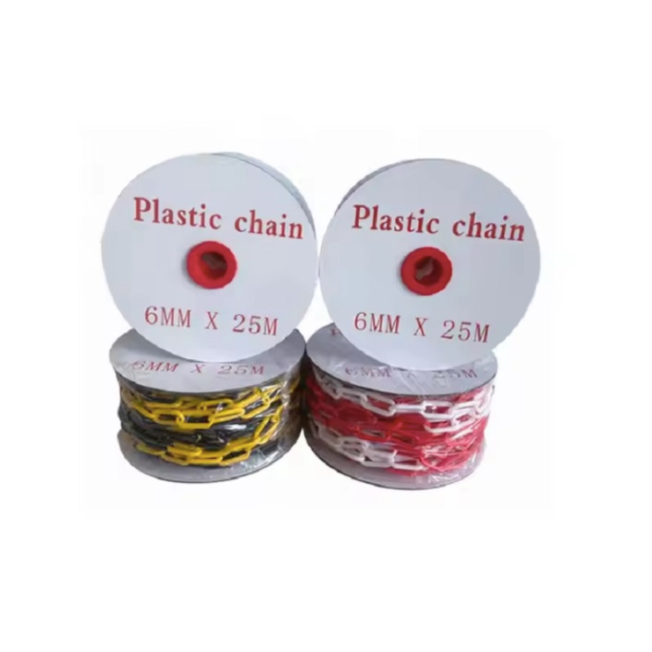 Ланцюг декоративний пластиковий 6 мм 25 м Біло-червоний (24195241) - фото 6 Ланцюг декоративний пластиковий 6 мм 25 м Біло-червоний (24195241) - фото 6