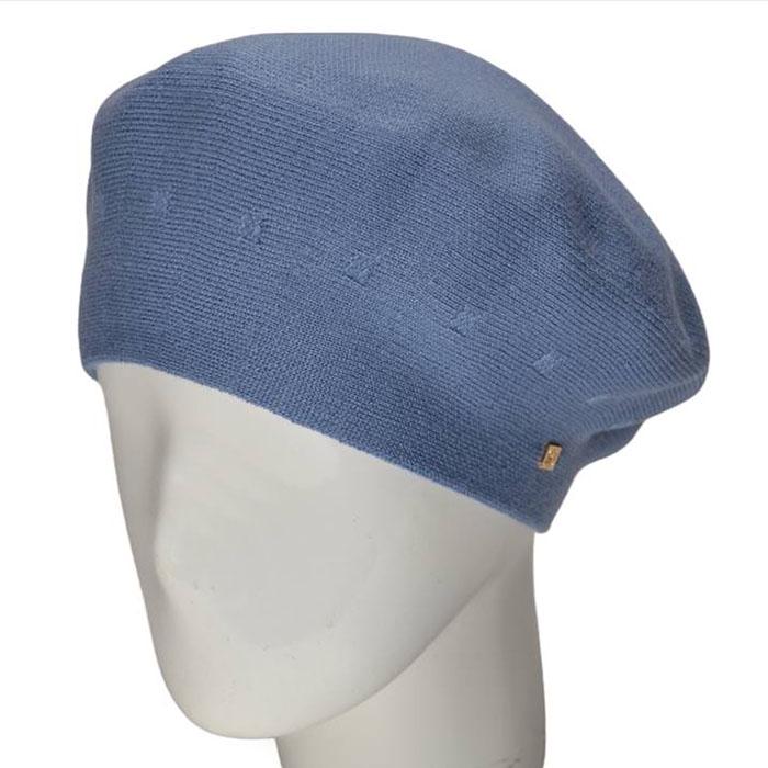 Берет женский двойной Novita Етюд L р. 57-58 Джинс