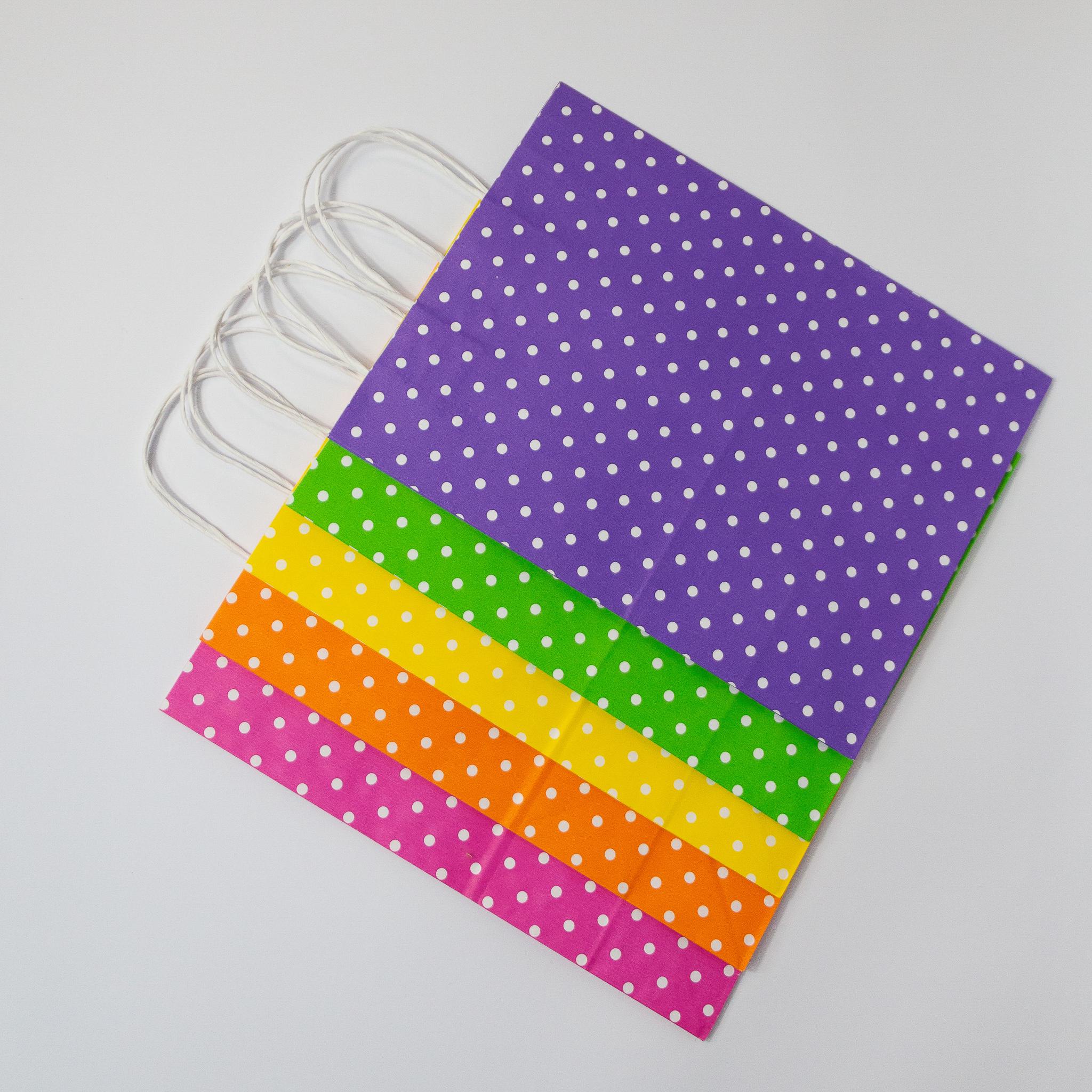 Пакет бумажный с кручеными ручками Eko-kraft 260х150х350 мм 50 шт. Розовый - фото 8