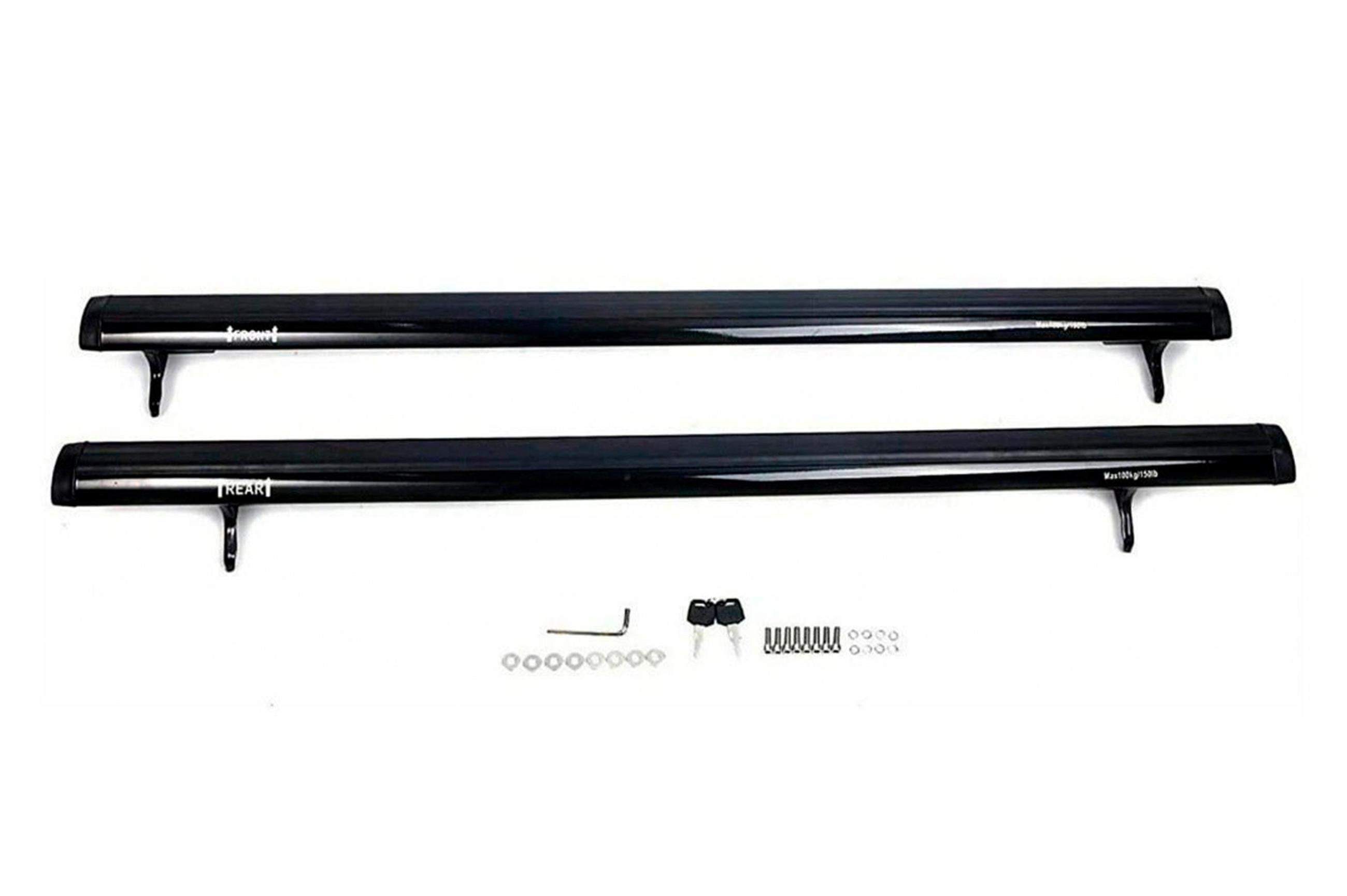 Багажник поперечины на встроенные рейлинги OEM 2011-2016 2 шт. для Jeep Compass 2006-2016 алюминий Черный (189489)