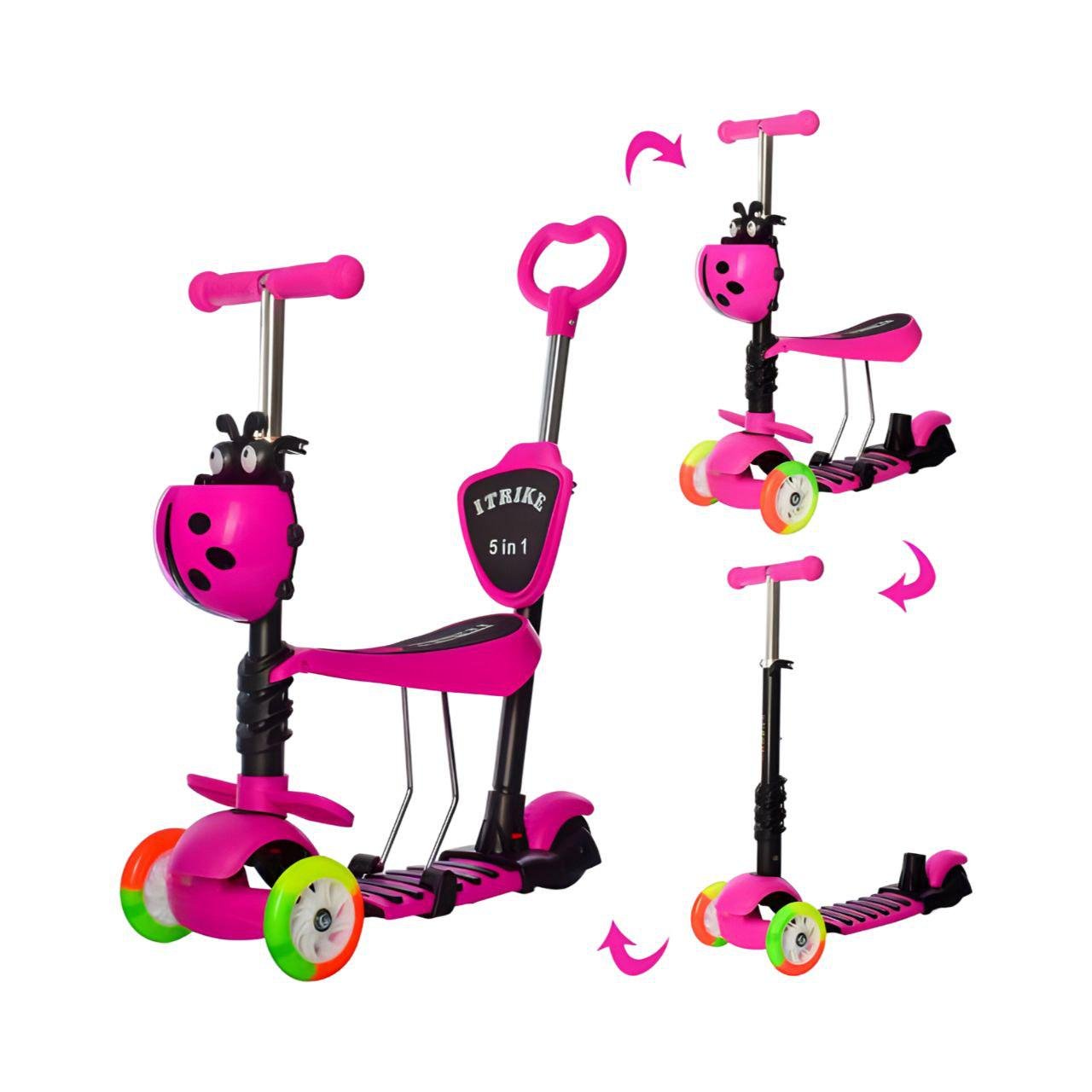 Самокат JR 3-026-CP Розовый - фото 2 Самокат JR 3-026-CP Розовый - фото 2