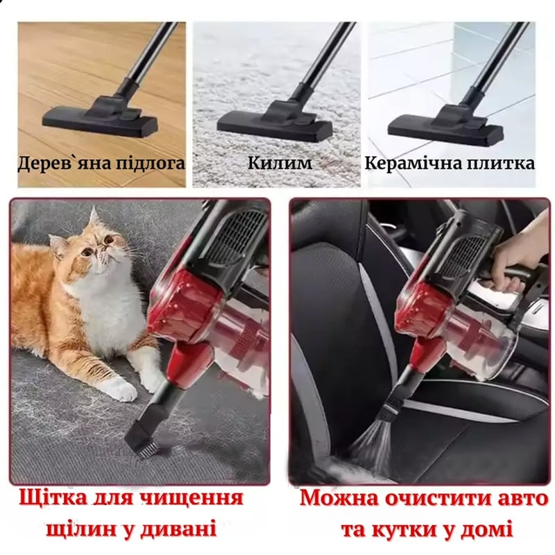 Пилосос Rainberg RB-2265 вакуумний вертикальний 600 Вт (tf7412) - фото 6