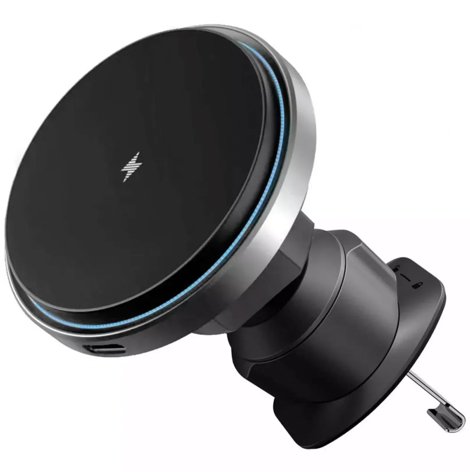 Автождержатель для телефона с беспроводной зарядкой Proove Magic Circle Pro 15W с поддержкой MagSafe и Magnetic Ring