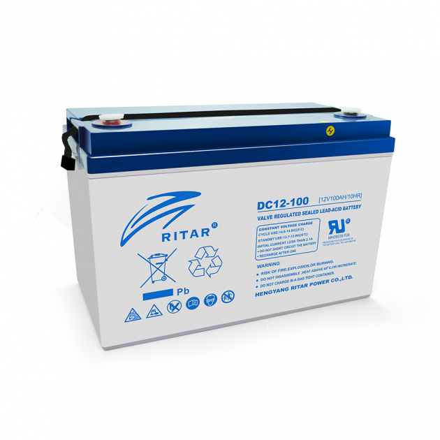 Акумуляторна батарея Ritar AGM DC12-100 12V 100Ah - фото 1 Акумуляторна батарея Ritar AGM DC12-100 12V 100Ah - фото 1