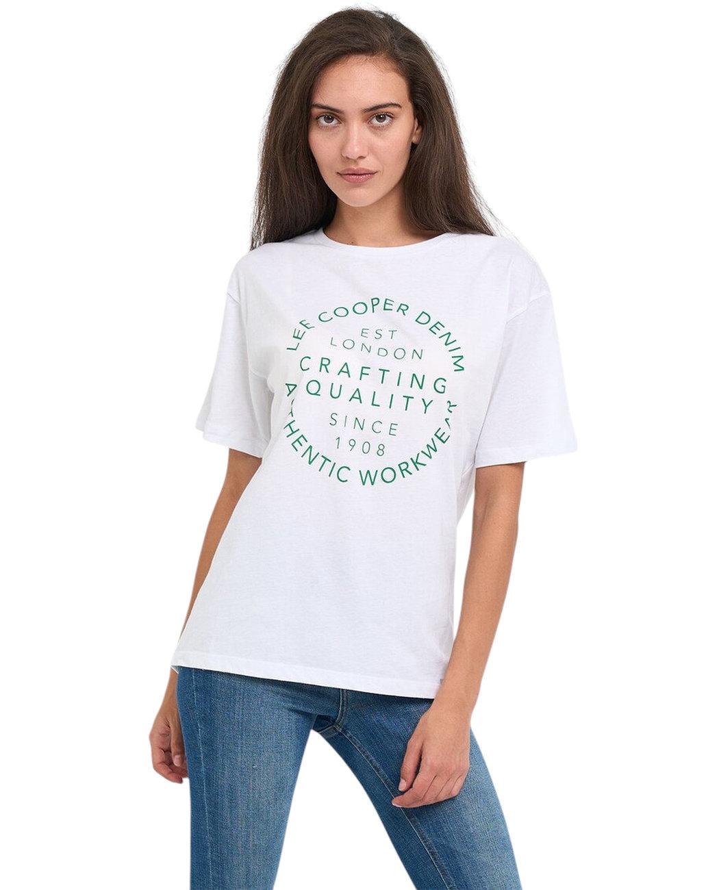 Футболка женская Lee Cooper 20196183.101 M Белый (5942723131898)