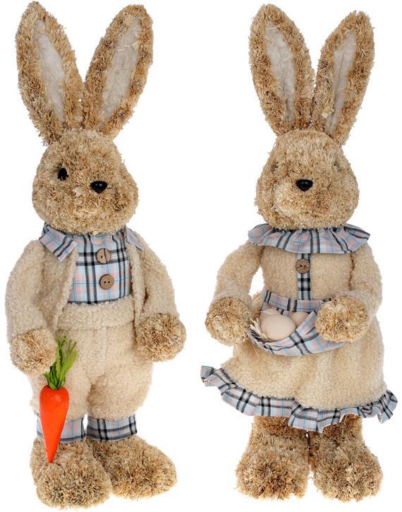 Фигура декоративная Кролик 21х20х52 см Кремовый - фото 2 Фигура декоративная Кролик 21х20х52 см Кремовый - фото 2