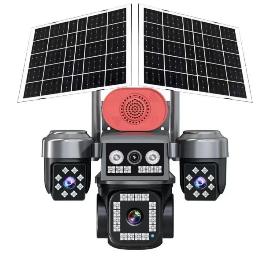 Камера видеонаблюдения HI-S9 4G с 3 объективами и сигнализацией (10478)
