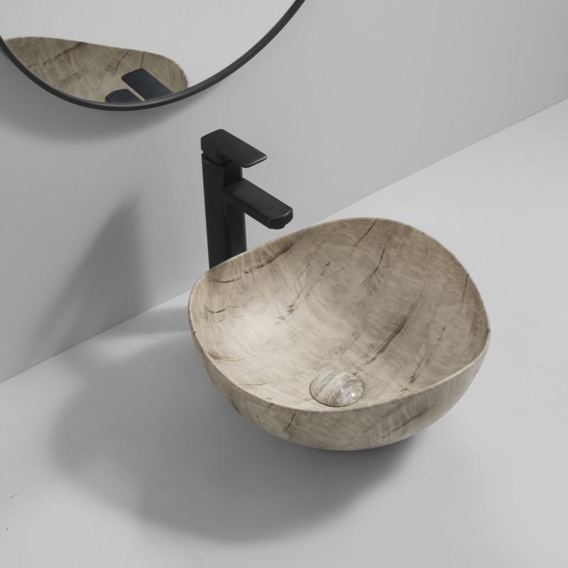 Раковина накладна MIXXUS Premium WAVE-0103 MARBLE 380х380х170 мм (MP6532) - фото 2 Раковина накладна MIXXUS Premium WAVE-0103 MARBLE 380х380х170 мм (MP6532) - фото 2