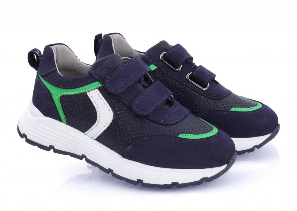 Кроссовки Topitop для мальчиков 2720 р. 36 Сине-салатовый