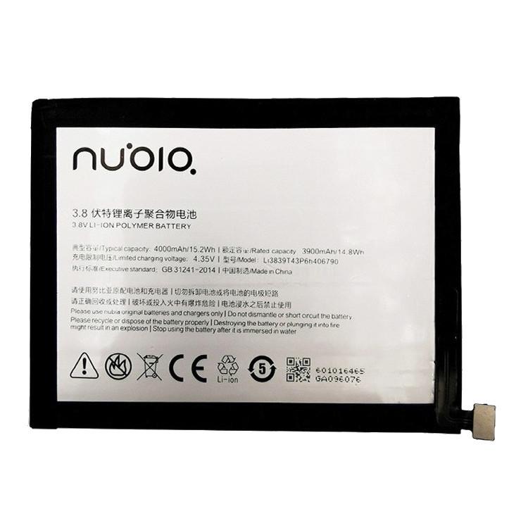 Батарея для ZTE Li3839T43P6h406790 Nubia Z11 Max