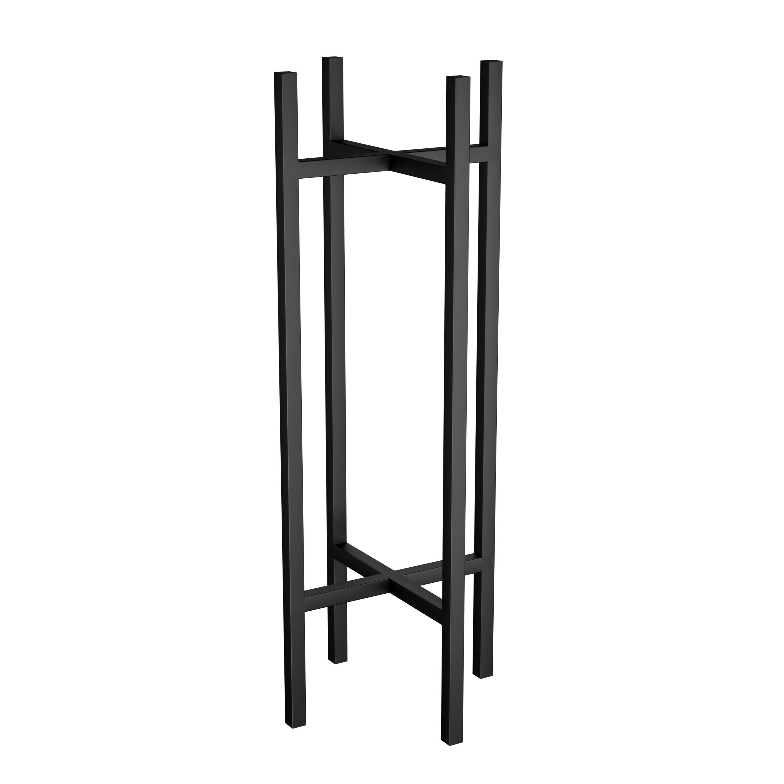 Подставка для цветов Orizon LOFT X из металла 80х30х30 см Черный матированный